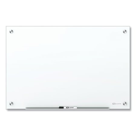 Quartet Brilliance Glass Dry-Erase Boards, 48 x 48, White Surface G24848W